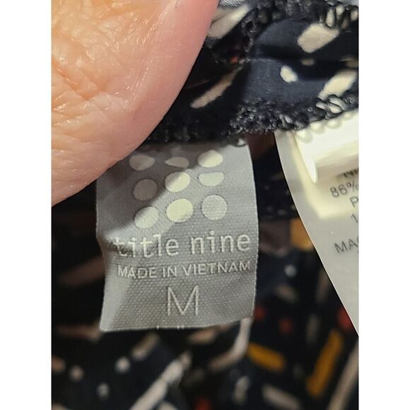 Title Nine Dress Women's Round Trip Dress BodegaChevron Pattern Travel | M EUC - Picture 12 of 14